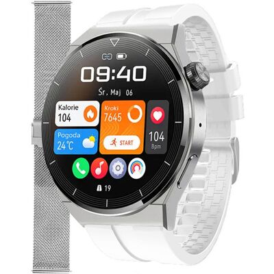 Zegarek Smartwatch Enter SAT.111.532.1411-SET biały pasek bransoleta Zegarek Smartwatch Enter SAT.111.532.1411-SET biały pasek bransoleta