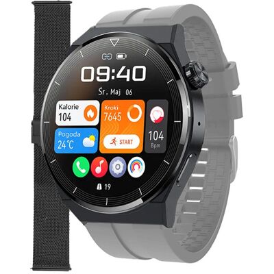 Zegarek Smartwatch Enter SAT.14.5312.144-SET szary pasek bransoleta Zegarek Smartwatch Enter SAT.14.5312.144-SET szary pasek bransoleta