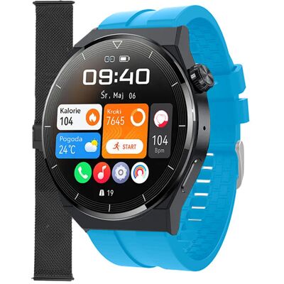 Zegarek Smartwatch Enter SAT.14.537.144-SET niebieski pasek bransoleta Zegarek Smartwatch Enter SAT.14.537.144-SET niebieski pasek bransoleta