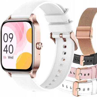 Angelo Watches Zegarek Smartwatch I126 Damski Angelo Bella Różowe Złoto Rozmowy Powiadomienia Cykl Kobiecy 5 Pasków Angelo Watches Zegarek Smartwatch I126 Damski Angelo Bella Różowe Złoto Rozmowy Powiadomienia Cykl Kobiecy 5 Pasków