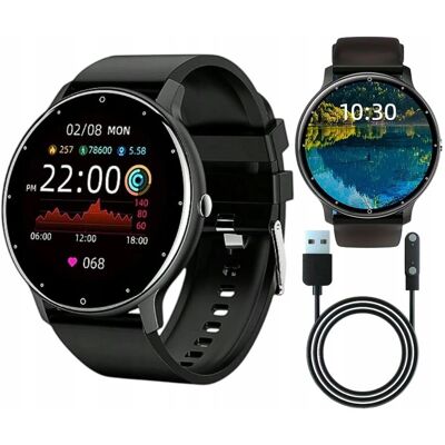Inny producent ZEGAREK SMARTWATCH MĘSKI DAMSKI FITNESS CZARNY SPORTOWY ROZMOWY BLUETOOTH Inny producent ZEGAREK SMARTWATCH MĘSKI DAMSKI FITNESS CZARNY SPORTOWY ROZMOWY BLUETOOTH