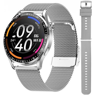 Zegarek Smartwatch Męski Hagen HC27.111.1411.2312-SET srebrny Zegarek Smartwatch Męski Hagen HC27.111.1411.2312-SET srebrny