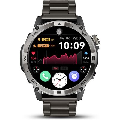 JG Smart ZEGAREK SMARTWATCH MĘSKI WODOODPORNY ROZMOWY MENU PL SPORT GPS SMART WATCH JG Smart ZEGAREK SMARTWATCH MĘSKI WODOODPORNY ROZMOWY MENU PL SPORT GPS SMART WATCH