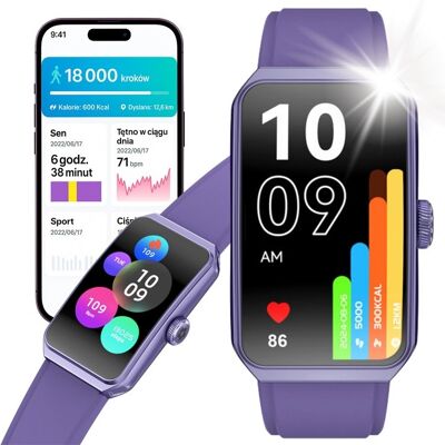 Zegarek Smartwatch R11 Damski Angelo Watches Seria R Fioletowy – Smartband 2025, Ekran 1.47' TFT, Ciśnieniomierz, Pulsometr, Cykl Menstruacyjny, IP6.. Zegarek Smartwatch R11 Damski Angelo Watches Seria R Fioletowy – Smartband 2025, Ekran 1.47' TFT, Ciśnieniomierz, Pulsometr, Cykl Menstruacyjny, IP6..