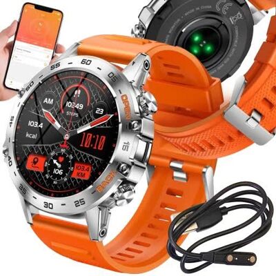 Lewer ZEGAREK SMARTWATCH SPORTOWY ROZMOWY MĘSKI DAMSKI POLSKIE MENU SPORT POMARAŃ Lewer ZEGAREK SMARTWATCH SPORTOWY ROZMOWY MĘSKI DAMSKI POLSKIE MENU SPORT POMARAŃ