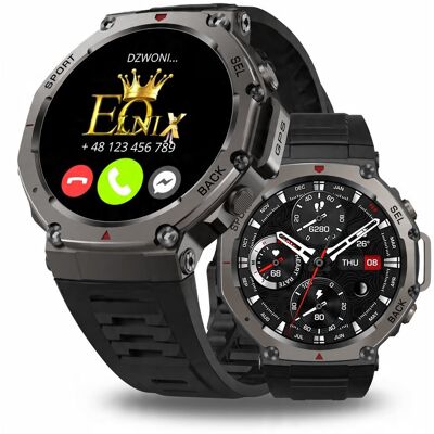 ELONIX ZEGAREK SMARTWATCH WODOODPORNY 5 ATM ROZMOWY MENU PL SPORT GPS SMART WATCH ELONIX ZEGAREK SMARTWATCH WODOODPORNY 5 ATM ROZMOWY MENU PL SPORT GPS SMART WATCH