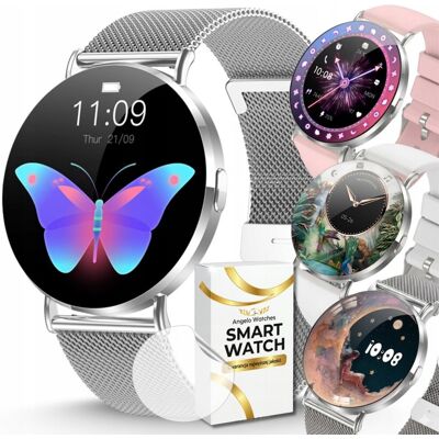 Zegarek Smartwatch X2 Damski Angelo Watches Rozmowy Sport Ciśnienie Kroki Zestaw 3 Paski Zegarek Smartwatch X2 Damski Angelo Watches Rozmowy Sport Ciśnienie Kroki Zestaw 3 Paski