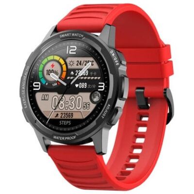 Czerwony smartwatch Senbono X28 - Sport, SpO2, HD Czerwony smartwatch Senbono X28 - Sport, SpO2, HD