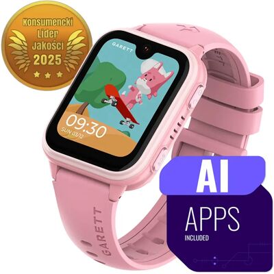 Smartwatch Garett Kids Vibe Ai 4g Różowy Smartwatch Garett Kids Vibe Ai 4g Różowy