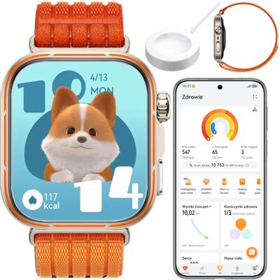 Smartwatch Huawei Watch Fit 5 Pro Pomarańczowy Analiza Snu Amoled Nfc Smartwatch Huawei Watch Fit 5 Pro Pomarańczowy Analiza Snu Amoled Nfc