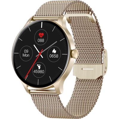 Garett Electronics Classy Złoty Stal Smartwatch - Sport i Fitness Garett Electronics Classy Złoty Stal Smartwatch - Sport i Fitness
