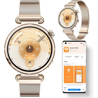 Damski Smartwatch Huawei Watch Gt 6 41mm Elegant Bransoleta Amoled Złoty Damski Smartwatch Huawei Watch Gt 6 41mm Elegant Bransoleta Amoled Złoty