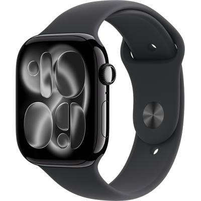 Apple WATCH SERIES 11 GPS 46MM JET BLACK ALUMINIUM CASE WITH BLACK SPORT BAND - M/L,MODEL A3333 Apple WATCH SERIES 11 GPS 46MM JET BLACK ALUMINIUM CASE WITH BLACK SPORT BAND - M/L,MODEL A3333