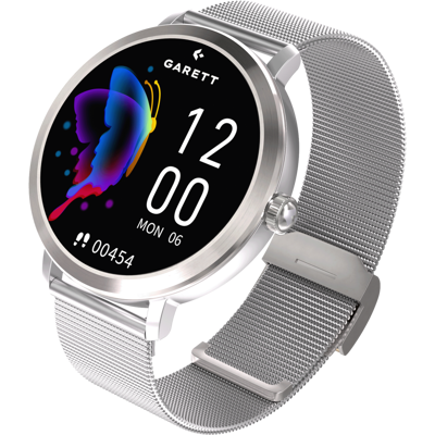 Smartwatch Damski Garett Naomi 2 Srebrny Mesh AMOLED Rozmowy Bluetooth Smartwatch Damski Garett Naomi 2 Srebrny Mesh AMOLED Rozmowy Bluetooth