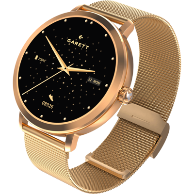 Smartwatch Damski Garett Naomi 2 Złoty Mesh AMOLED Rozmowy Bluetooth Smartwatch Damski Garett Naomi 2 Złoty Mesh AMOLED Rozmowy Bluetooth