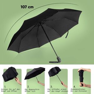 Inny producent VILLKIN Parasol Automatyczny Czarny Dla Kobiet i Mężczyzn Inny producent VILLKIN Parasol Automatyczny Czarny Dla Kobiet i Mężczyzn