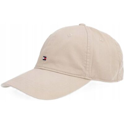 -22% TOMMY HILFIGER CZAPKA Z DASZKIEM MĘSKA BEŻOWA MAŁE LOGO AM0AM13159 -22% TOMMY HILFIGER CZAPKA Z DASZKIEM MĘSKA BEŻOWA MAŁE LOGO AM0AM13159