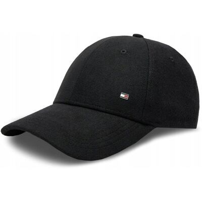 -46% TOMMY HILFIGER CZAPKA Z DASZKIEM MĘSKA MAŁE LOGO CZARNA Z DODATKIEM WEŁNY -46% TOMMY HILFIGER CZAPKA Z DASZKIEM MĘSKA MAŁE LOGO CZARNA Z DODATKIEM WEŁNY