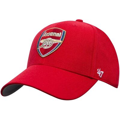 47 Brand Arsenal FC MVP Cap EPL-MVP30WBV-RDA, Mężczyzna, Czapka z daszkiem, Czerwony 47 Brand Arsenal FC MVP Cap EPL-MVP30WBV-RDA, Mężczyzna, Czapka z daszkiem, Czerwony