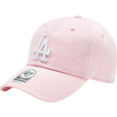 47 Brand Los Angeles Dodgers Clean Up Cap B-RGW12GWSNL-PTA, Kobieta, Czapka z daszkiem, Różowy 47 Brand Los Angeles Dodgers Clean Up Cap B-RGW12GWSNL-PTA, Kobieta, Czapka z daszkiem, Różowy