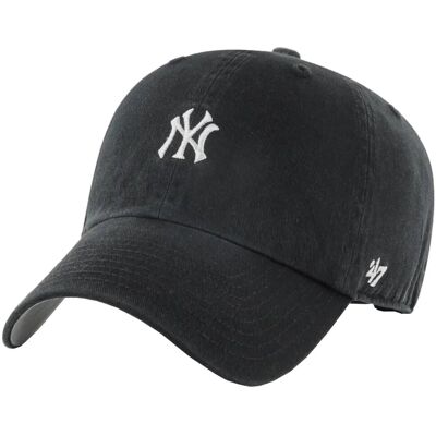 47 Brand Mlb New York Yankees Base Runner Cap B-Bsrnr17Gws-Bkc Męskie Czapka Z Daszkiem Czarna 47 Brand Mlb New York Yankees Base Runner Cap B-Bsrnr17Gws-Bkc Męskie Czapka Z Daszkiem Czarna