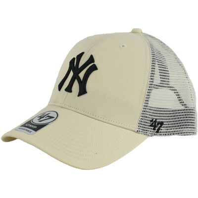 47 Brand Mlb New York Yankees Branson Cap B-Brans17Ctp-Ntb Unisex Czapka Z Daszkiem Beżowa 47 Brand Mlb New York Yankees Branson Cap B-Brans17Ctp-Ntb Unisex Czapka Z Daszkiem Beżowa