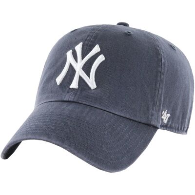 47 Brand New York Yankees Clean Up Cap B-RGW17GWS-VN, unisex czapka z daszkiem granatowa 47 Brand New York Yankees Clean Up Cap B-RGW17GWS-VN, unisex czapka z daszkiem granatowa