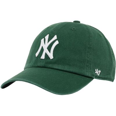 47 Brand New York Yankees MLB Clean Up Cap B-RGW17GWS-DG, Mężczyzna, Czapka z daszkiem, Zielony 47 Brand New York Yankees MLB Clean Up Cap B-RGW17GWS-DG, Mężczyzna, Czapka z daszkiem, Zielony