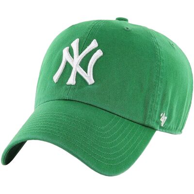 47 Brand New York Yankees MLB Clean Up Cap B-RGW17GWS-KY, Mężczyzna, Czapka z daszkiem, Zielony 47 Brand New York Yankees MLB Clean Up Cap B-RGW17GWS-KY, Mężczyzna, Czapka z daszkiem, Zielony