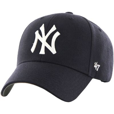 47 Brand New York Yankees MVP Cap B-MVP17WBV-NYB, Kobieta/Mężczyzna, Czapka z daszkiem, Granatowy 47 Brand New York Yankees MVP Cap B-MVP17WBV-NYB, Kobieta/Mężczyzna, Czapka z daszkiem, Granatowy