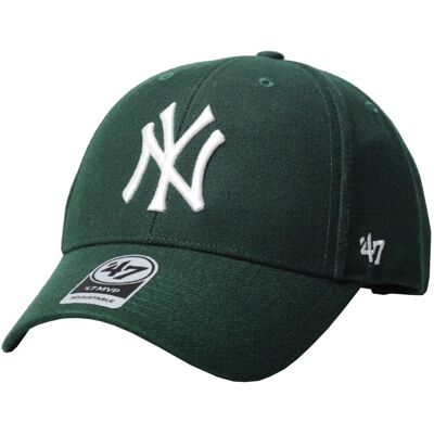 47 Brand New York Yankees MVP Cap B-MVPSP17WBP-DG unisex czapka z daszkiem zielona 47 Brand New York Yankees MVP Cap B-MVPSP17WBP-DG unisex czapka z daszkiem zielona
