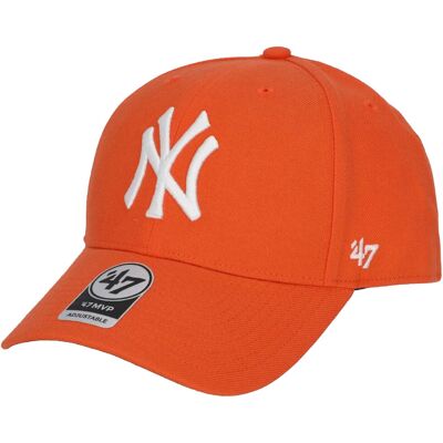 47 Brand New York Yankees MVP Cap B-MVPSP17WBP-OR, Kobieta/Mężczyzna, Czapka z daszkiem, Pomarańczowy 47 Brand New York Yankees MVP Cap B-MVPSP17WBP-OR, Kobieta/Mężczyzna, Czapka z daszkiem, Pomarańczowy