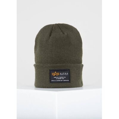 Alpha Industries Crew Beanie Dark Green - Os Alpha Industries Crew Beanie Dark Green - Os