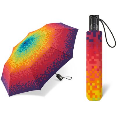 Automatyczna parasolka do torebki 27,5 cm HAPPY RAIN w kolorowe pixele Automatyczna parasolka do torebki 27,5 cm HAPPY RAIN w kolorowe pixele