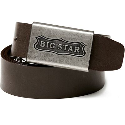 Big Star Hh674147 Pasek Męski Skórzany Brązowy 105 Cm Big Star Hh674147 Pasek Męski Skórzany Brązowy 105 Cm