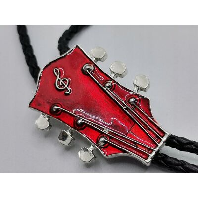 Inny producent BOLO krawat Gryf gitary czarny Texas western plecionka rzemyk rock alt y2k Inny producent BOLO krawat Gryf gitary czarny Texas western plecionka rzemyk rock alt y2k
