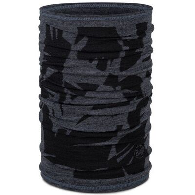 Buff Merino Lightweight Prints Unisex wielofunkcyjny szalik - czarny/szary Buff Merino Lightweight Prints Unisex wielofunkcyjny szalik - czarny/szary