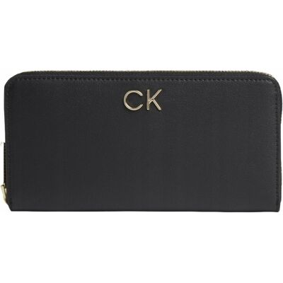Calvin klein bezpieczny portfel damski lg czarny Calvin klein bezpieczny portfel damski lg czarny
