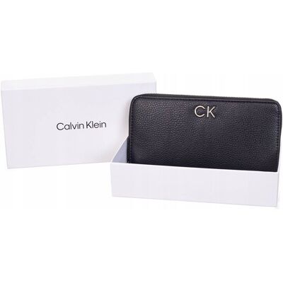 Calvin klein bezpieczny portfel damski lock black Calvin klein bezpieczny portfel damski lock black