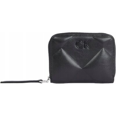 Calvin klein bezpieczny portfel damski quilt med zip around wallet czarny Calvin klein bezpieczny portfel damski quilt med zip around wallet czarny
