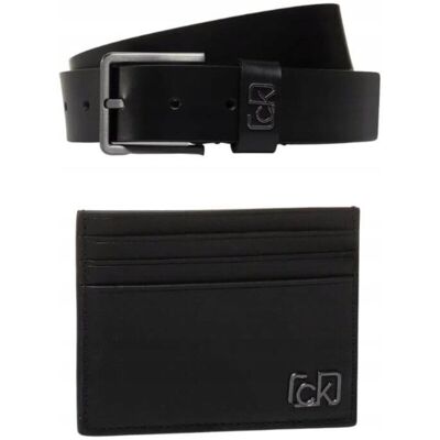 Calvin KLEIN + ETUI NA KARTY Pasek męski r 95 Calvin KLEIN + ETUI NA KARTY Pasek męski r 95