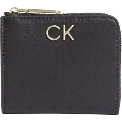 Calvin klein portfel damski re-lock za czarny Calvin klein portfel damski re-lock za czarny