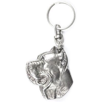 Inny producent Cane Corso Italiano - posrebrzany brelok z psem w pudełku ozdobnym, ozdoba torebki, zawieszka do plecaka marki Art-Dog Inny producent Cane Corso Italiano - posrebrzany brelok z psem w pudełku ozdobnym, ozdoba torebki, zawieszka do plecaka marki Art-Dog