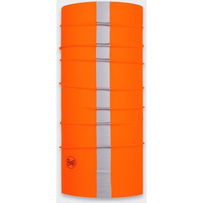 Chusta wielofunkcyjna z elementami odblaskowymi Buff Safety Original EcoStretch Reflective Solid R-Orange Fluor Chusta wielofunkcyjna z elementami odblaskowymi Buff Safety Original EcoStretch Reflective Solid R-Orange Fluor