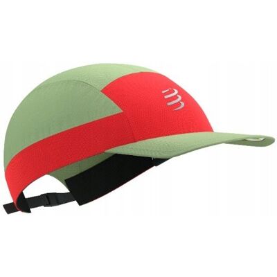 COMPRESSPORT Czapka biegowa 5 PANEL LIGHT CAP Nile/Fluo Red COMPRESSPORT Czapka biegowa 5 PANEL LIGHT CAP Nile/Fluo Red