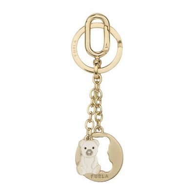 Crystal Keyring Bear Donna Furla Wr00796mes000-1704s Bianco Crystal Keyring Bear Donna Furla Wr00796mes000-1704s Bianco