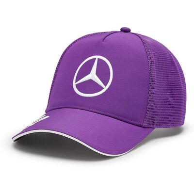 Mercedes AMG Petronas F1 Team Czapka baseballowa Lewis Hamilton Team Purple zespołu Formuły 1 Mercedes AMG Petronas Motorsport z kolekcji 2024 Mercedes AMG Petronas F1 Team Czapka baseballowa Lewis Hamilton Team Purple zespołu Formuły 1 Mercedes AMG Petronas Motorsport z kolekcji 2024