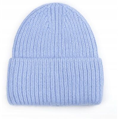 Majka Czapka Beanie Damska Wełniana Wełna Zimowa Na Zimę 60% Angora Niebieska Majka Czapka Beanie Damska Wełniana Wełna Zimowa Na Zimę 60% Angora Niebieska