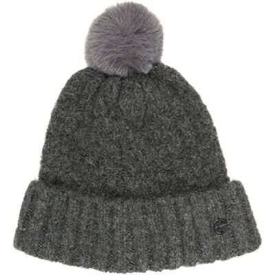 Czapka damska Tamaris Bitz Knit beanie zimowa szara Czapka damska Tamaris Bitz Knit beanie zimowa szara