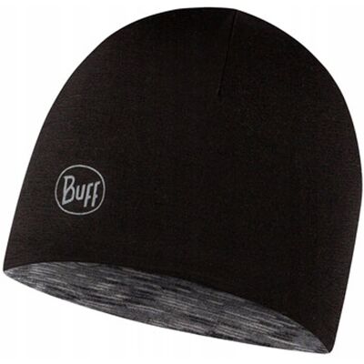 Czapka dziecięca BUFF Merino Lightweight Beanie Black-Graphite one size Czapka dziecięca BUFF Merino Lightweight Beanie Black-Graphite one size